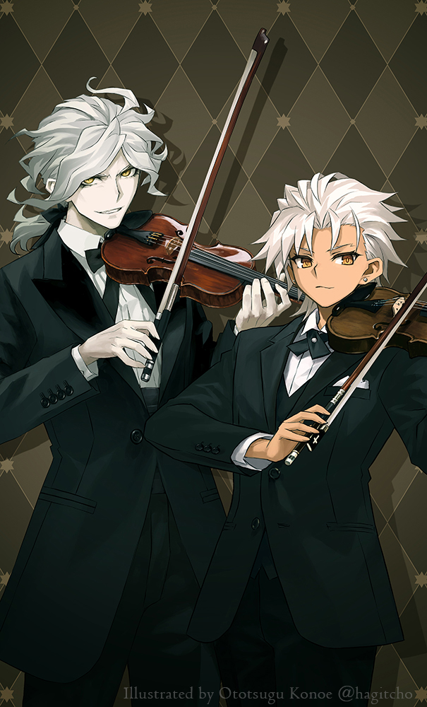hagitcho's tweet photo. エドモン「クハハ！聴衆よ聴くがいい、我らが恩讐の協奏曲を！！」
天草「私のレパートリーはきらきら星だけですが」
エドモン「……よかろう、恩讐のきらきら星といこう」

という妄想の果て。お気に召しましたら幸い。

#FGO https://t.co/4IXReR8K6h