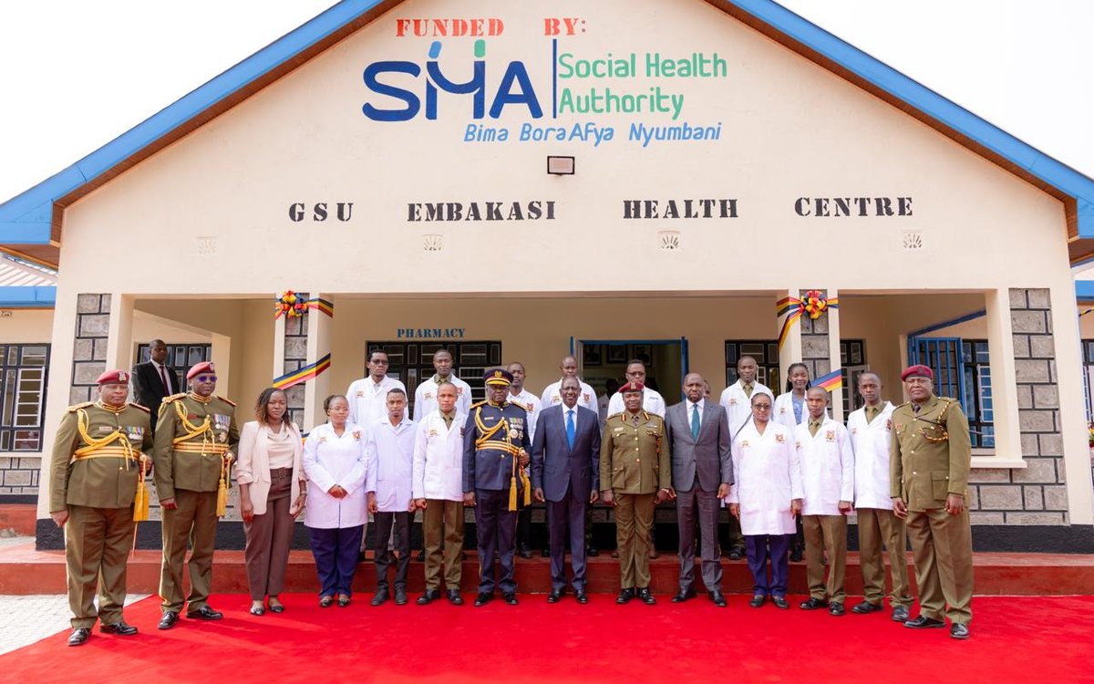 WilliamsRuto's tweet photo. Further, through Usalama Cover, under the Social Health Authority, more than 138,000 police and prison officers have access to a dedicated medical scheme, ensuring access to quality healthcare. https://t.co/R67v8V7wOx