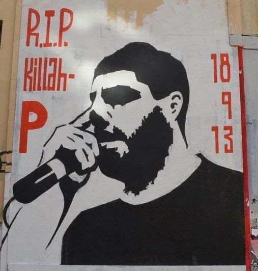 RadicalPast's tweet photo. In memory of comrade Pavlos Fyssas (Killah P.), murdered on 18.09.2013 by fascist in Athens. #RestInPower https://t.co/T0M41IP5bo