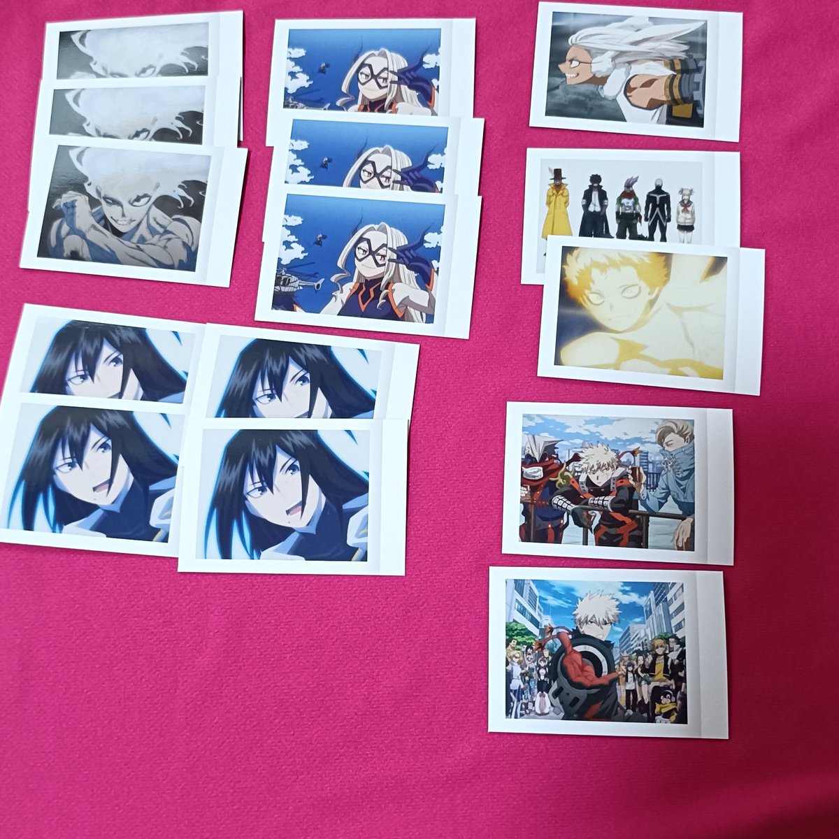 luv333_Ol26's tweet photo. 【交換】
僕のヒーローアカデミア ヒロアカ ぱしゃこれ ファイナルシーズン グッズ

譲）1-3
求）70円/枚➕送料＞切島(ぱしゃ過去弾、異種◎)

メルカリ、PayPayマネーのみ/郵送のみ/比率検討/4枚〜優先
15枚〜値下げ◎
爆豪のみ当方指定抱き合わせ(倍数)必須

お気軽にお声掛けください🍀⋆゜ https://t.co/PIoZQCSxgD