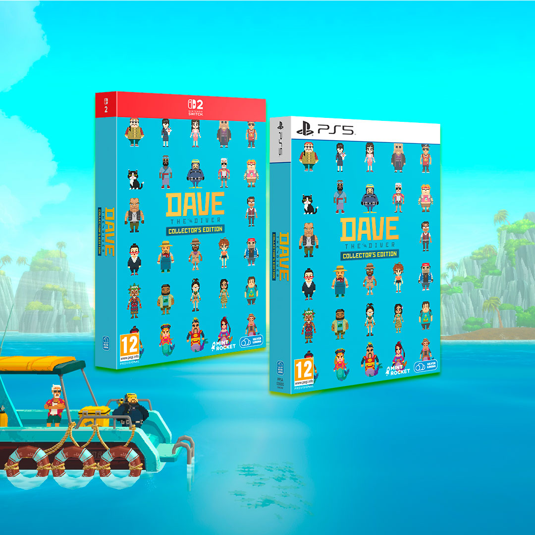 TesuraGames's tweet photo. ¡El 8 de octubre nos lanzaremos de cabeza a por la Edición Física de #DaveTheDiver 🤿 Complete Edition para #NSW2 y #PS5!

Incluye:
🐠 Juego Base
🌲 DLC In the Jungle
⛵️ DLC Dredge
🦖 DLC Godzilla
👊 DLC Ichiban's Holiday
🎶 BSO digital

¡Ya en reserva! https://t.co/cI5m9q9FG2