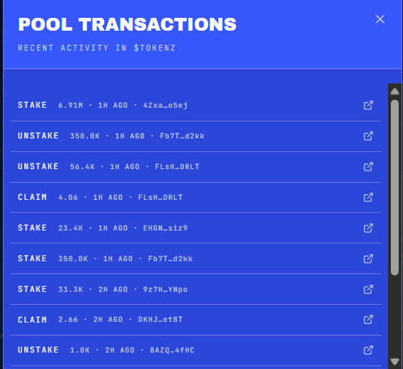 _Tokenz's tweet photo. Stake, unstake, and claim.

Everything is working smoothly on Tokenz.

The pools are live, rewards are accumulating, and users can manage their positions whenever they want. https://t.co/yWKwpCA4OZ