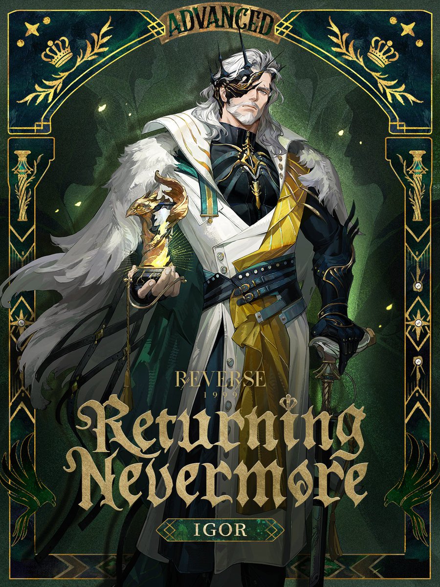 Reverse1999_GL's tweet photo. Igor Garment | Returning Nevermore

Thus he leaves the light, back to the eternal darkness.

Version 3.8 will be available on Sept. 24th (UTC-5). https://t.co/y1DnZuCwbD