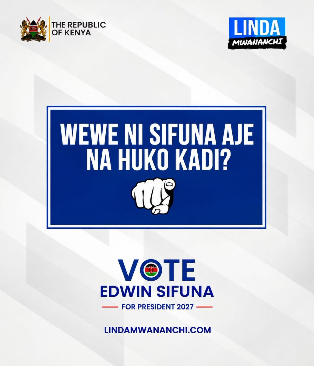 abbiezuena's tweet photo. Unajiita aje Sifuna na Hauko Kadi surely??
Kutoa kasongo lazima ukuwe kadi! 

#NikoKadiNaSifuna https://t.co/1CZjCsOIfM