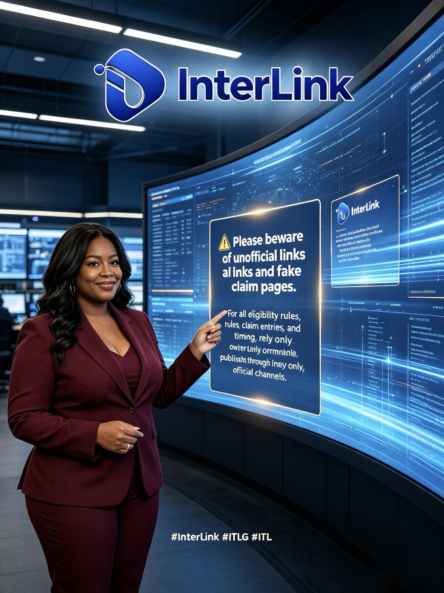 Ryan_LTLG's tweet photo. 🔐 A quick safety note: don’t trust unofficial links or imitation claim pages. For eligibility, entries, and timing, always rely on InterLink official channels. Stay safe, Linkers! ✅ #InterLink #ITLG #ITL #Security #Official https://t.co/udfJRa6fKV