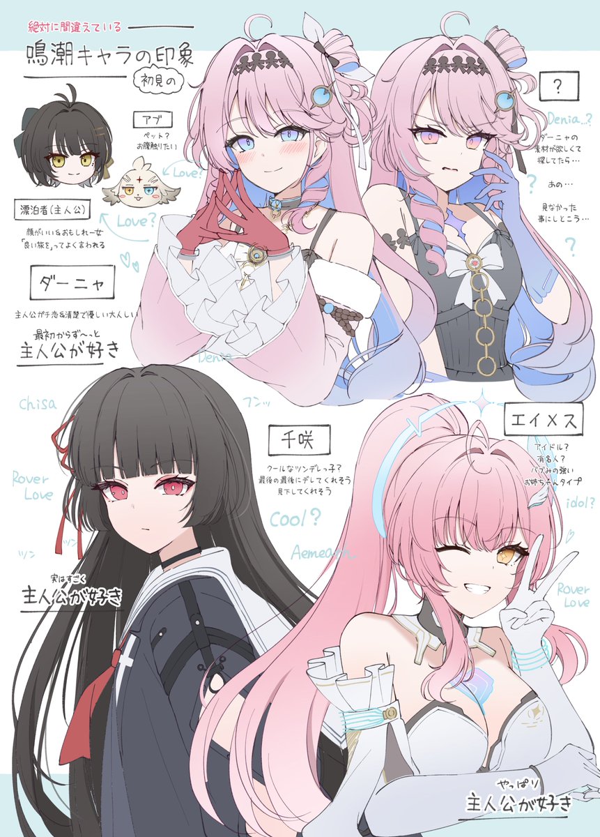 yukiunag1's tweet photo. 鳴潮初心者から見た
まだ出会ってないキャラへの印象
(きっと間違えている)
#WutheringWaves https://t.co/LWBvCYYIMX