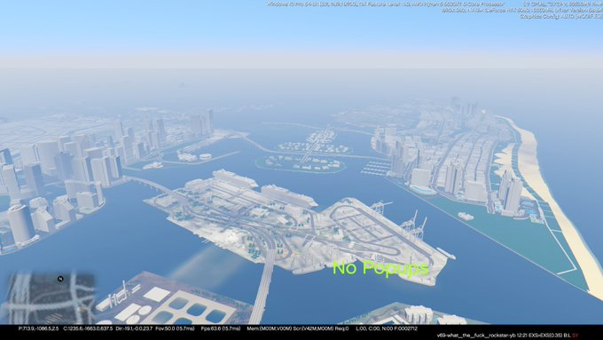 mathisFOR2's tweet photo. A new GTA leak revealed old GTA 6 map assets from 2015. From what I’ve gathered, these are very old assets. https://t.co/SpRmqcT1rz