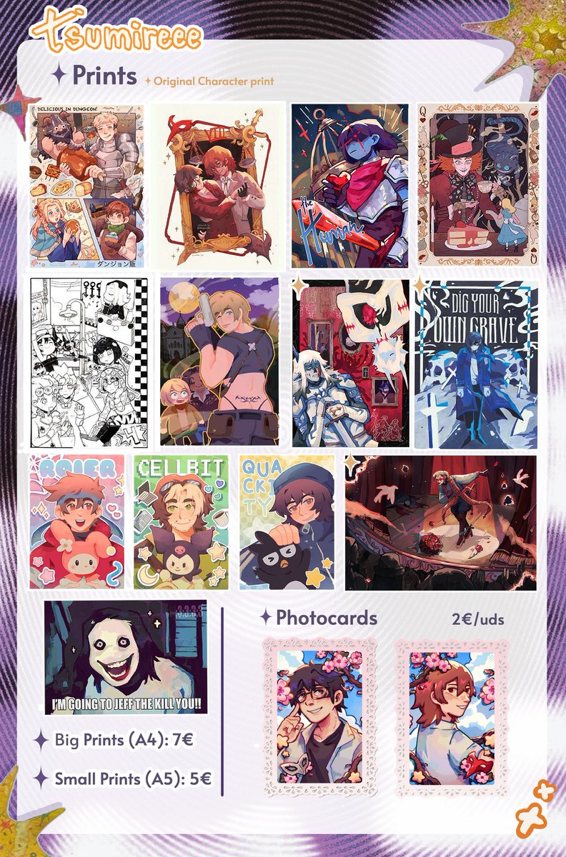 tsumireee_'s tweet photo. Ya que todo el mundo lo estoy subiendo, dejo también por aquí mi catálogo de la Japan Weekend Madrid ✨ Avisaré en cuanto lo den sobre el número de stand!!

Acepto reservas hasta el último día antes del evento :P

#JWArte #JapanWeekend https://t.co/1E1AXeon1M