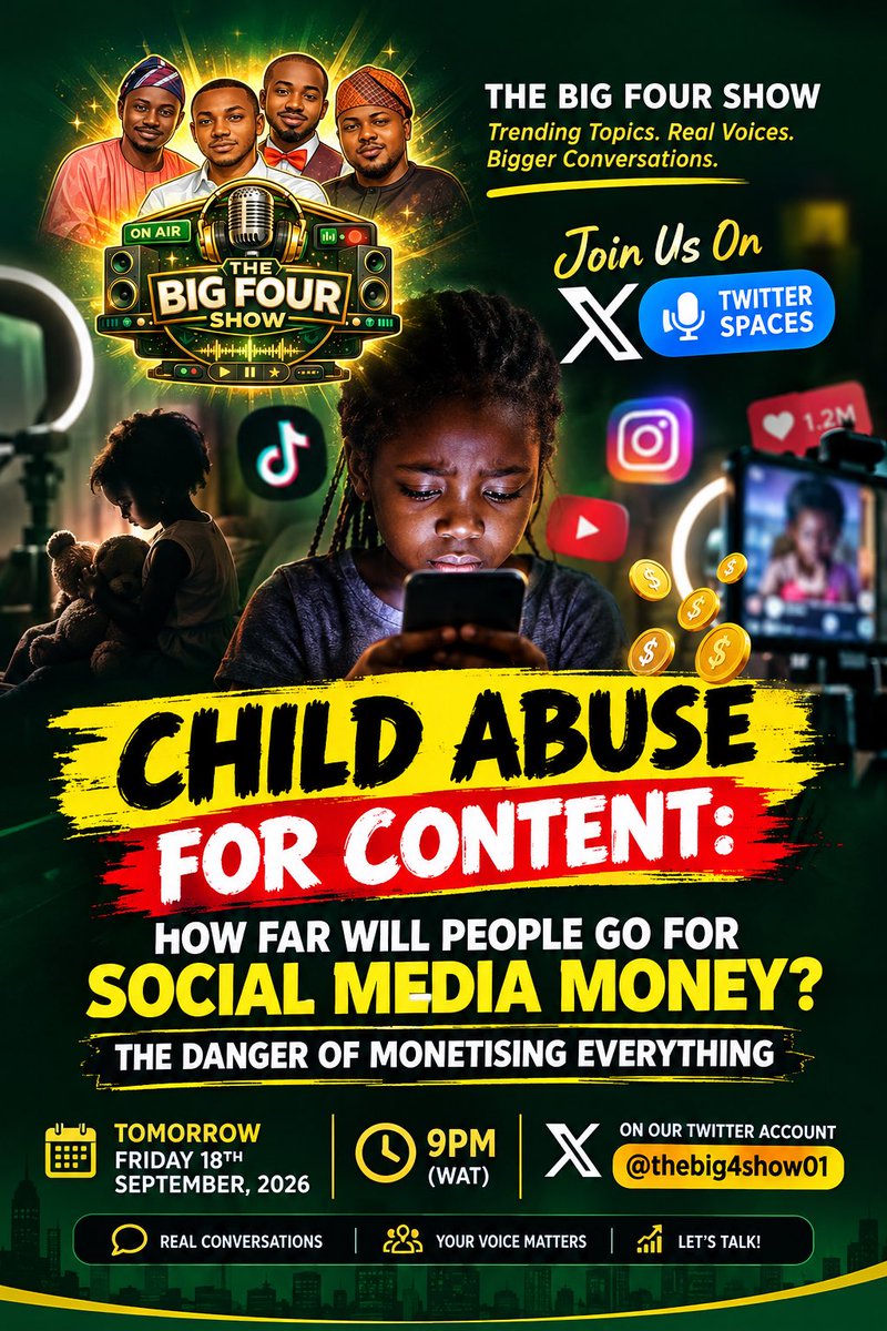 thebig4Show01's tweet photo. https://t.co/E5UFyGpFMo

Join us today by 9pm to Analyze the Topic. https://t.co/5lmzo12Z0P