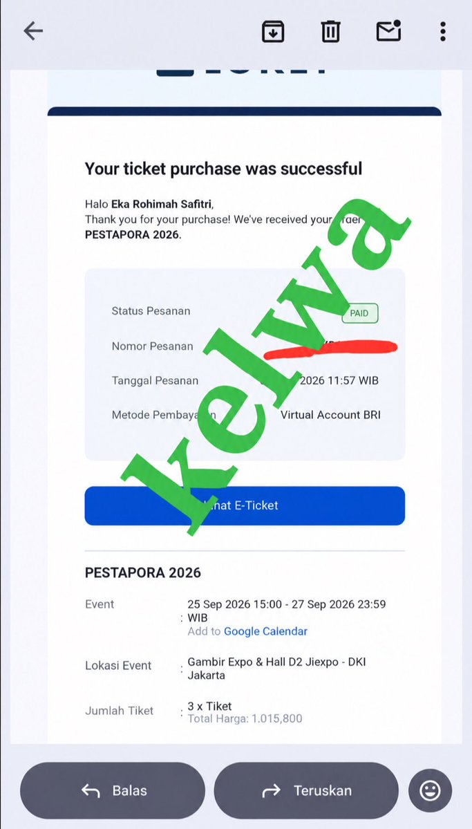 isswaaach's tweet photo. WTS TIKET PESPOR PESTAPORA 2026 

✅Daily Day 1,2,3 
✅3Daypass

⭐️ avail 5 tiket 
💸300k / each 

tags . wts wtb jual tiket pestapora 

#pestapora #zonauangㅤ https://t.co/5u9DUSpTxo