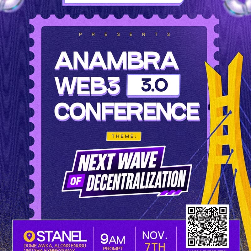 Chiedochie_M's tweet photo. 50 Days to @Anambraweb3 Conference
I am Excited to be attending Anambra Web3 Conference 3.0 on Nov 7 at Stanel Dome, Awka!
Entry is Completely FREE
β’ Theme: Next Wave of Decentralization
Register now πhttps://t.co/sHiEA02Aes
WHOβS JOINING ME?
#AnambraWeb3Conference https://t.co/G6frJZDpZY