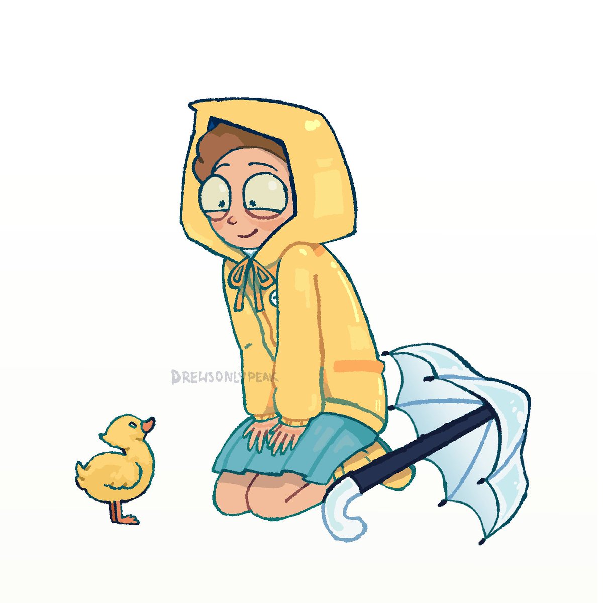 drewsonlypeak's tweet photo. Had to draw @milkie_latts' Raincoat Morty 🥹

#rickandmorty #mms https://t.co/cu1TrQoxS2