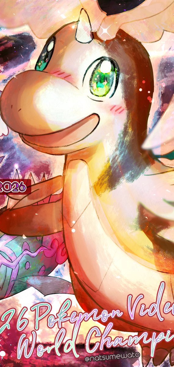 KUREIRO_natsuhi's tweet photo. Champion Fanart！✨️
#ポケモンWCS2026 #PokemonWorlds https://t.co/2lIW4k1QZe