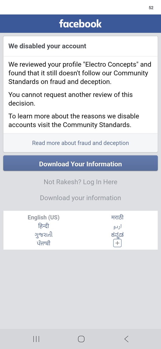 doshirakesh81's tweet photo. @Meta 
Dear Fb Support Team,
I am respectfully requesting a review of my Facebook account, which has been permanently disabled. I am a real person and have been using this account for over 10 years. 

My profile URL: https://t.co/Xpmy783jYe
Account email: doshirakesh81@gmail.com https://t.co/ZkY7ul2kXc