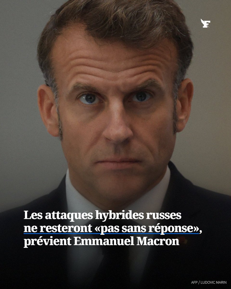Le_Figaro's tweet photo. «Nul n’est à l’abri», a déploré le président de la République face à la menace russe. «Ce serait une erreur de la part de la Russie de continuer d’agir ainsi à l’égard des Européens», a-t-il poursuivi.
→ https://t.co/dUA928VmS8 https://t.co/bkPbwlQCSQ