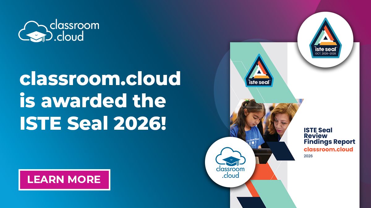 classroomcloud_'s tweet photo. ISTE has once again recognised https://t.co/nrrsJE3UNu, renewing its ISTE Seal through 2028! Discover how https://t.co/nrrsJE3UNu helps schools create safer, more engaging learning experiences.

👉Learn more: https://t.co/rigwQ20xHt 

#EdTech #ISTESeal #DigitalLearning https://t.co/vYZ46RvDiJ