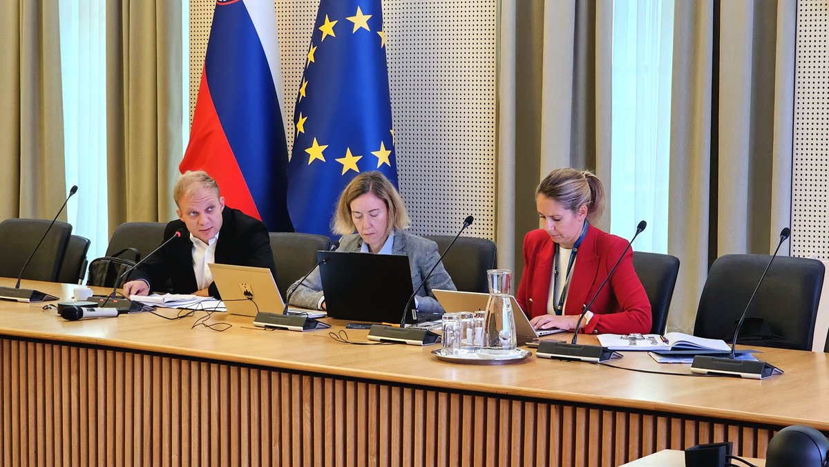 mfinance_gov_si's tweet photo. 📌 Ministrstvo za finance nadaljuje pogajanja s socialnimi partnerji o demografskem skladu.

Danes se je pogajalska ekipa Ministrstva za finance ponovno sestala s predstavniki pogajalske skupine ESS glede predloga Zakona o nacionalnem demografskem skladu. https://t.co/g3TWeb23n9
