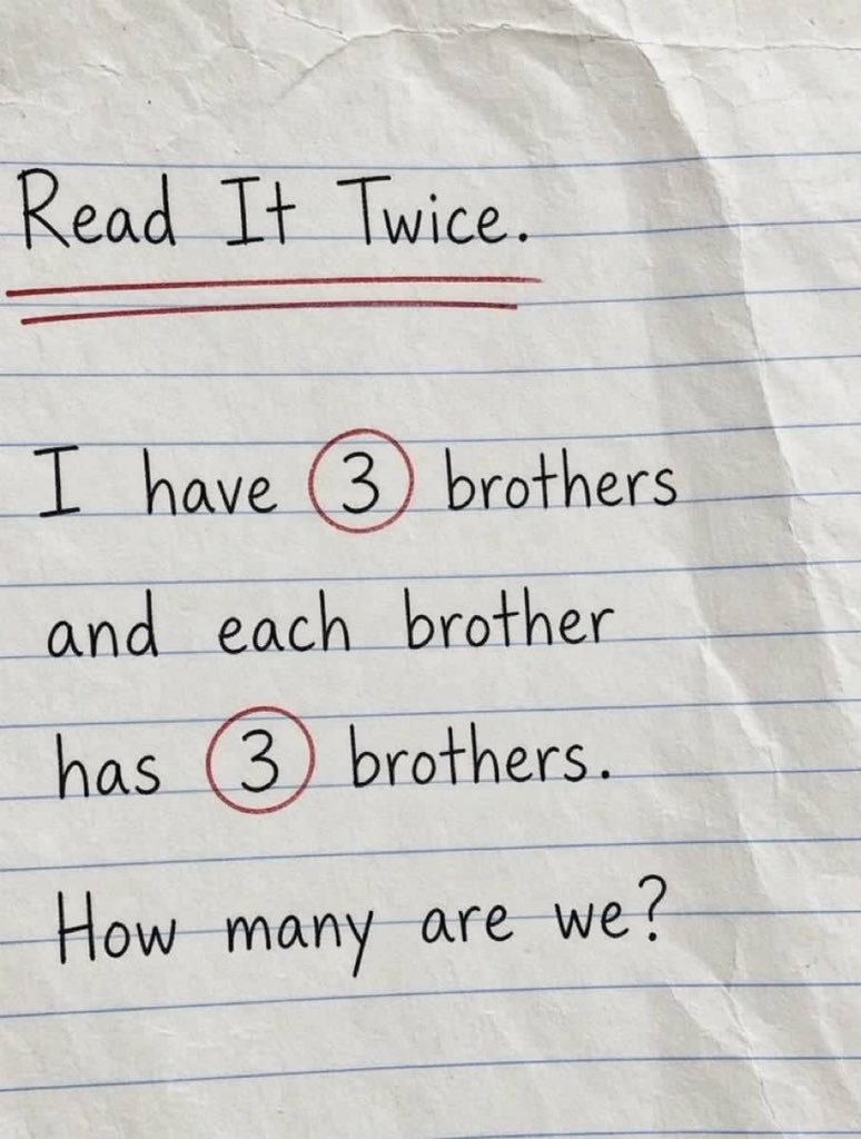 dalceshere's tweet photo. Read it twice. Most people still get it wrong..!

How many are we? https://t.co/R0KV78yAXL