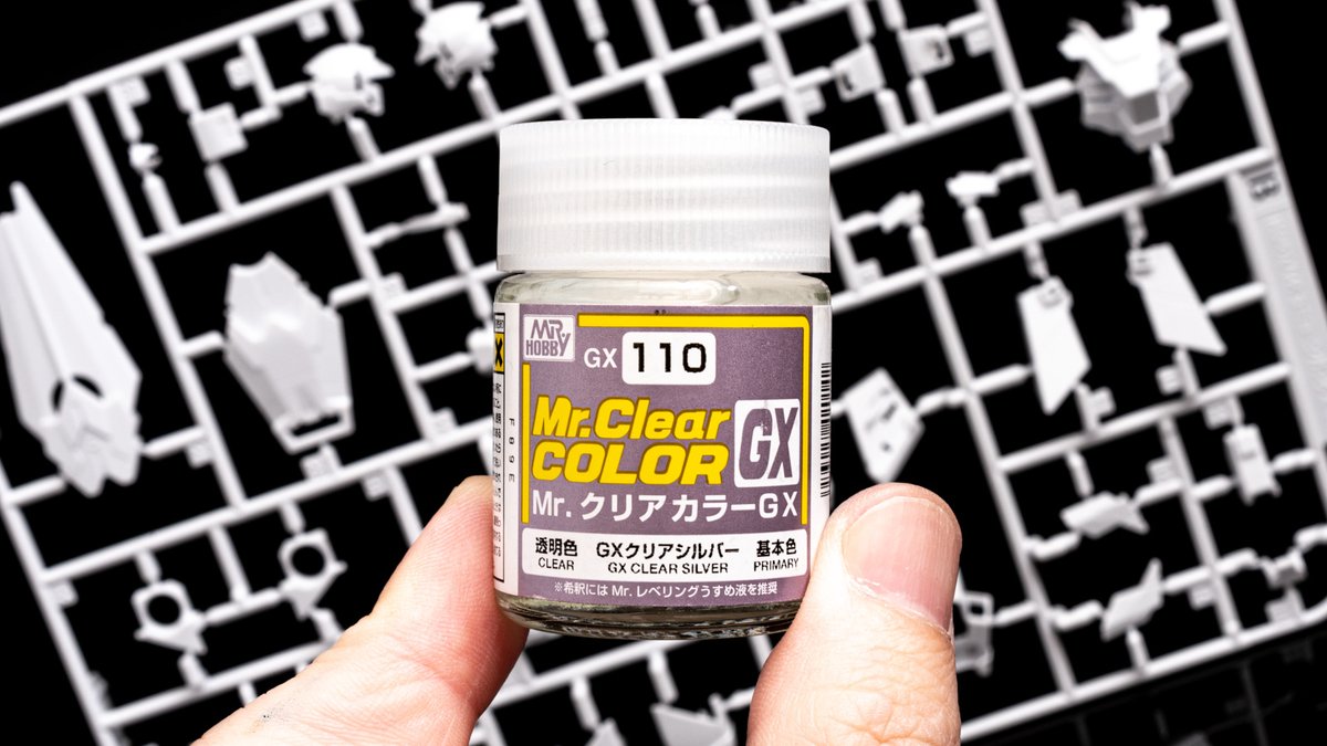NippperCom's tweet photo. 「質感の変化」を与えられるGXクリアシルバー。ガンプラをパチパチ組んでこれを吹くだけでもかなり宝物感が演出できます。
https://t.co/Cx19BYAvNC
プラモデルの下地を活かしてキラキラフィニッシュが手に入る「GXクリアシルバー」の話！
#GSIクレオス #塗料 https://t.co/m3KlZY72y6