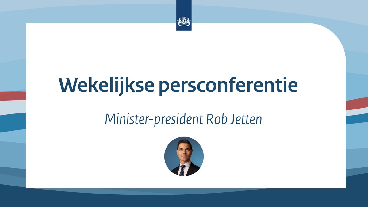 MinPres's tweet photo. Kijk vanaf 15.00 uur de persconferentie na de ministerraad live op X of via mijn YouTube-kanaal: https://t.co/kMRE8BZnr3 https://t.co/byR0vpXDdR