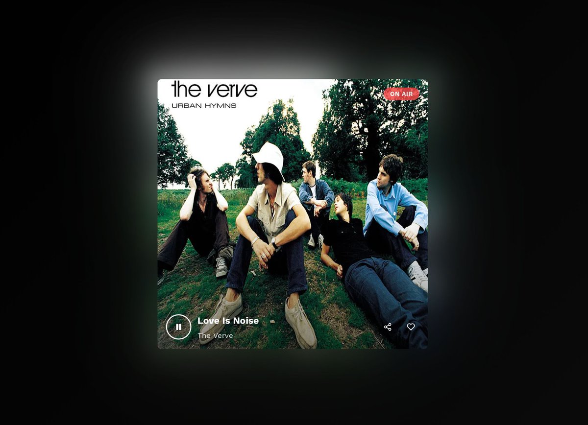 NewClearRadio's tweet photo. Love is noise, they say.
One and only - The Verve! https://t.co/cYdcmp0QDa