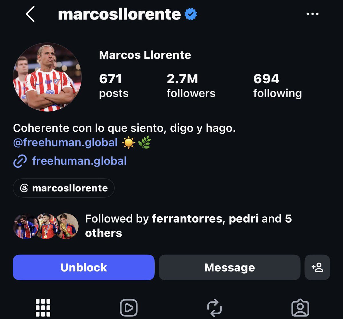 bylermylifee's tweet photo. ferran subió una historia rara así que decidí bloquear a marcos llorente https://t.co/nVCu6ACLHu
