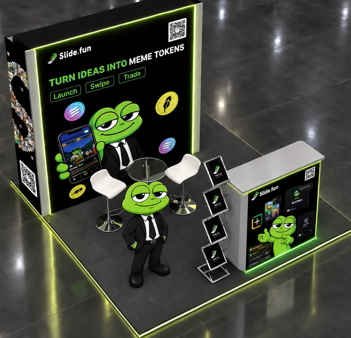 SlideFunBot's tweet photo. .@Slidefunbot is bringing the full experience to Seoul. Come meet the team, explore the future of meme token creation and see how we turn ideas into tokens.

📍 Korea Blockchain Week 2026
📅 September 30–October 1

👋 Find the greenest booth on the floor and come say hi! https://t.co/OYTOtm5ZaP