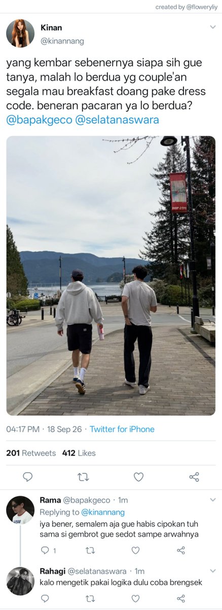 floweryliy's tweet photo. [the wekwek crumbs]
; edisi pov teteh ditengah-tengah duo soulmate https://t.co/r9bh4z7JqZ