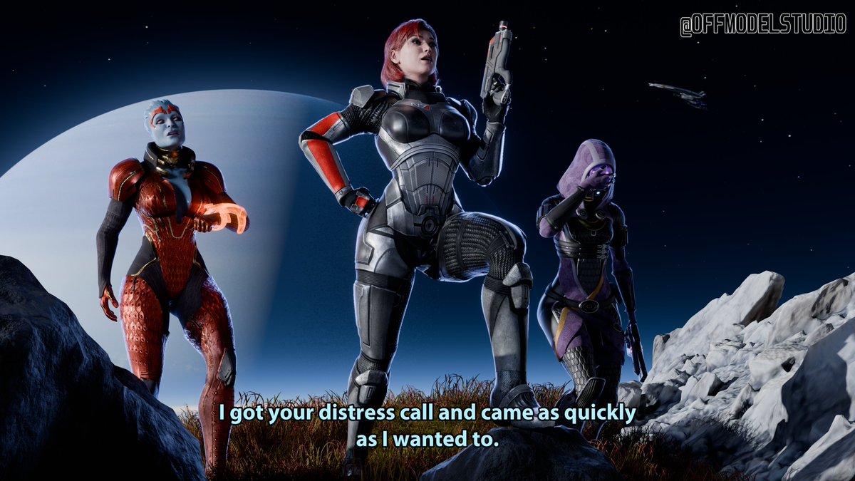 OffModel3D's tweet photo. Shepard turning up to the extremely urgent mission after spending 10 hours firing probes at random planets and flirting with the crew.

#masseffect #b3d #futurama https://t.co/BaZGgADTsz