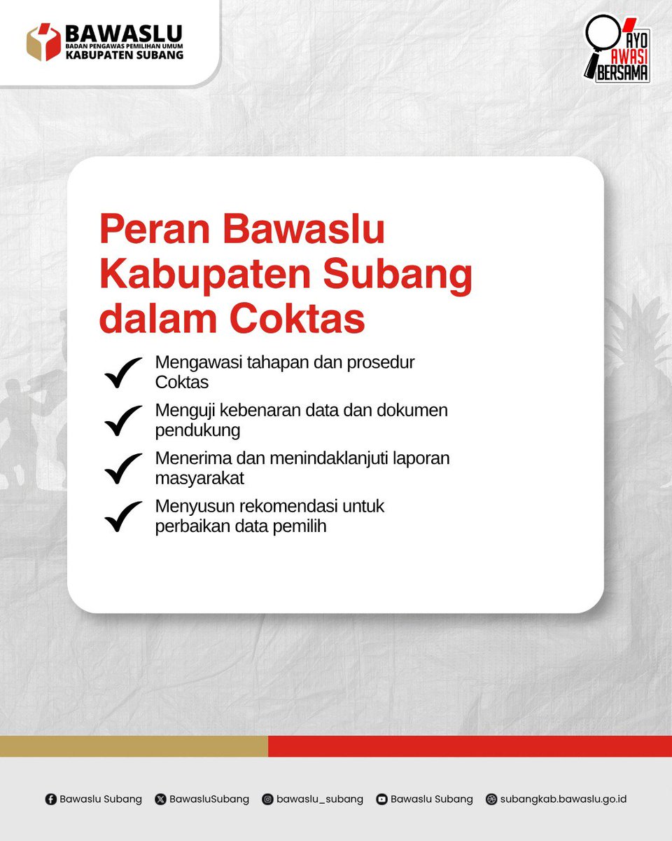 BawasluSubang's tweet photo. https://t.co/AFtasfWgNC