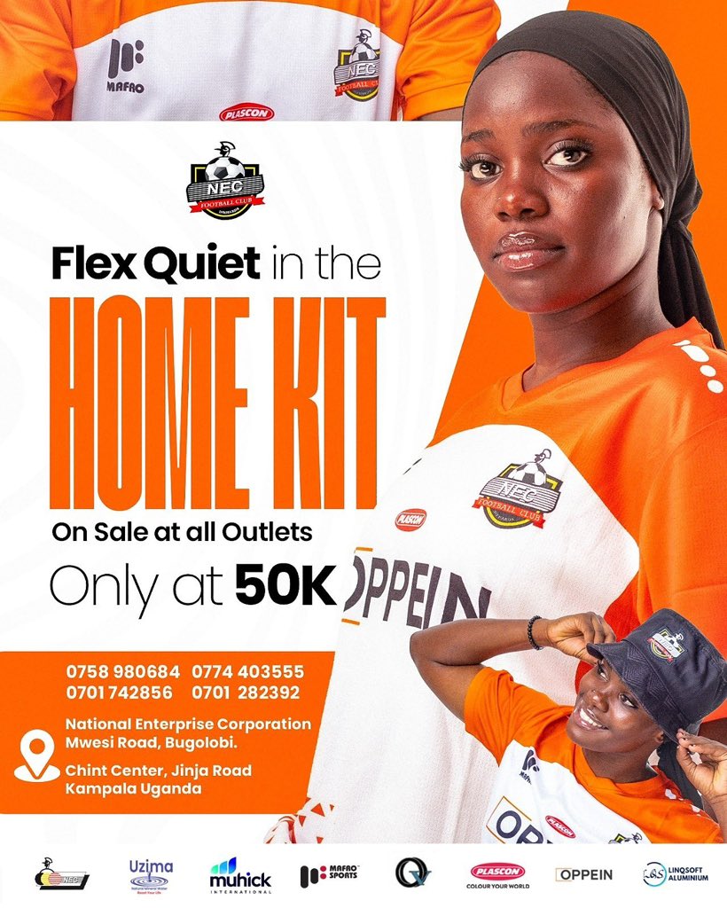 OppeinUganda's tweet photo. Wear the pride. Feel the game. Represent local. 🧡⚽
    This Friday, make the NEC Local Jersey part of your look. Only 50K!
    #FridayIsForLocalJersey #NECFC #LocalJersey https://t.co/ST5olnw20V