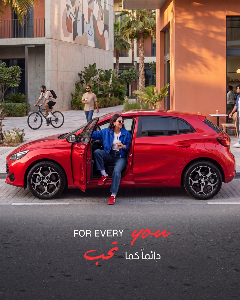MGMotorAE's tweet photo. Meet the MG 3. Our compact city hatchback. Dressed to impress. Driven to stand out. Always in tune with your world.

اكتشف إم جي 3. سيارة المدينة المثالية. انطلق بأسلوبك وتفرّد بقيادتك.  

#DrivenByPassion #MGMotorAE⁣⁣⁣⁣
#قيادة_بشغف #إم_جي_موتور_الإمارات https://t.co/Og8sk9F6BL