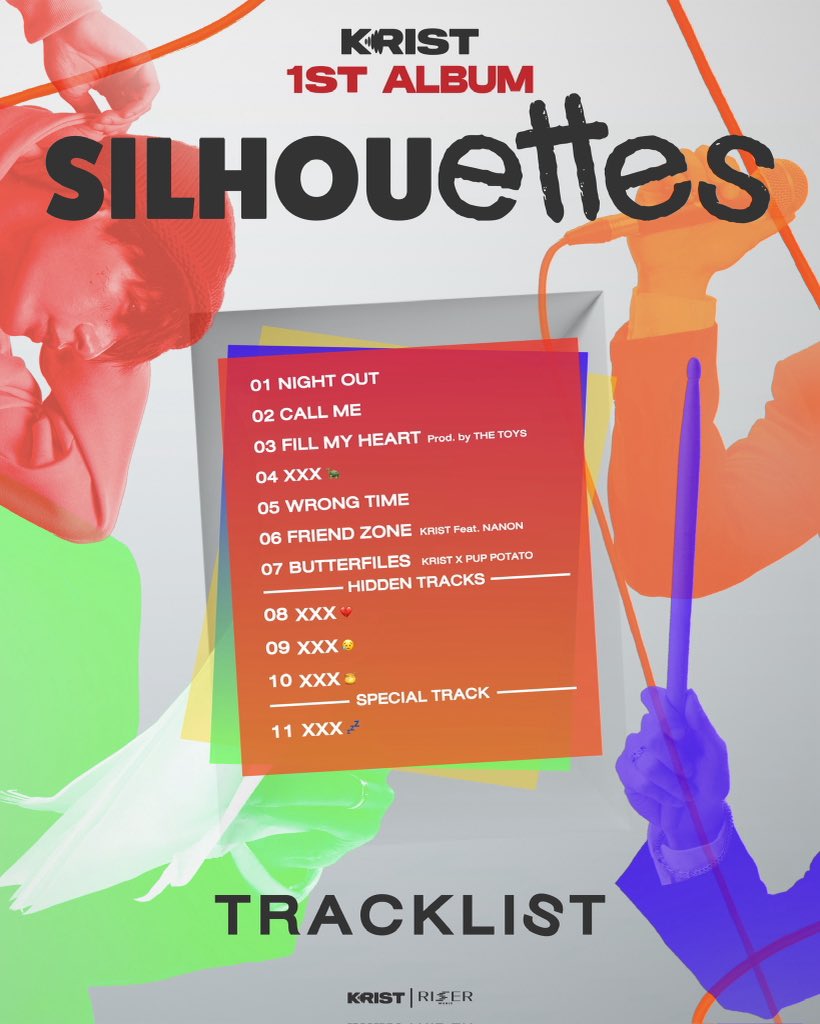 RiserMusic's tweet photo. KRIST 1st Album - "SILHOUETTES"
TRACKLIST [Spoiler Alert!]

และเตรียมพบกับ “ครั้งแรก” ของการแสดงสดครบทุกเพลงจากอัลบัม “SILHOUETTES” ทั้งเพลงที่ทุกคนคุ้นเคย และเพลงที่ทุกคนจะได้มาฟัง “ครั้งแรก” ในโอกาสสุดพิเศษนี้ มาร่วมฉลองวันเกิดกับคริสกับงาน KRIST ‘SILHOUETTES’ Listening & Birthday Party 

📍TUESDAY, 20 OCTORBER 2026
ICONSIAM HALL, 7th FLOOR, ICONSIAM

📌 TICKETS FOR ALL SEATS WILL BE AVAILABLE AT ThaiTicketMajor ON 27 SEPTEMBER 2026 AT 1 PM

🔗 More Info : https://t.co/DgjsW918g6

#KRIST1stAlbum
#KRIST1stAlbumBDparty
#KristPerawat
#RISERMUSIC
#GMMTV