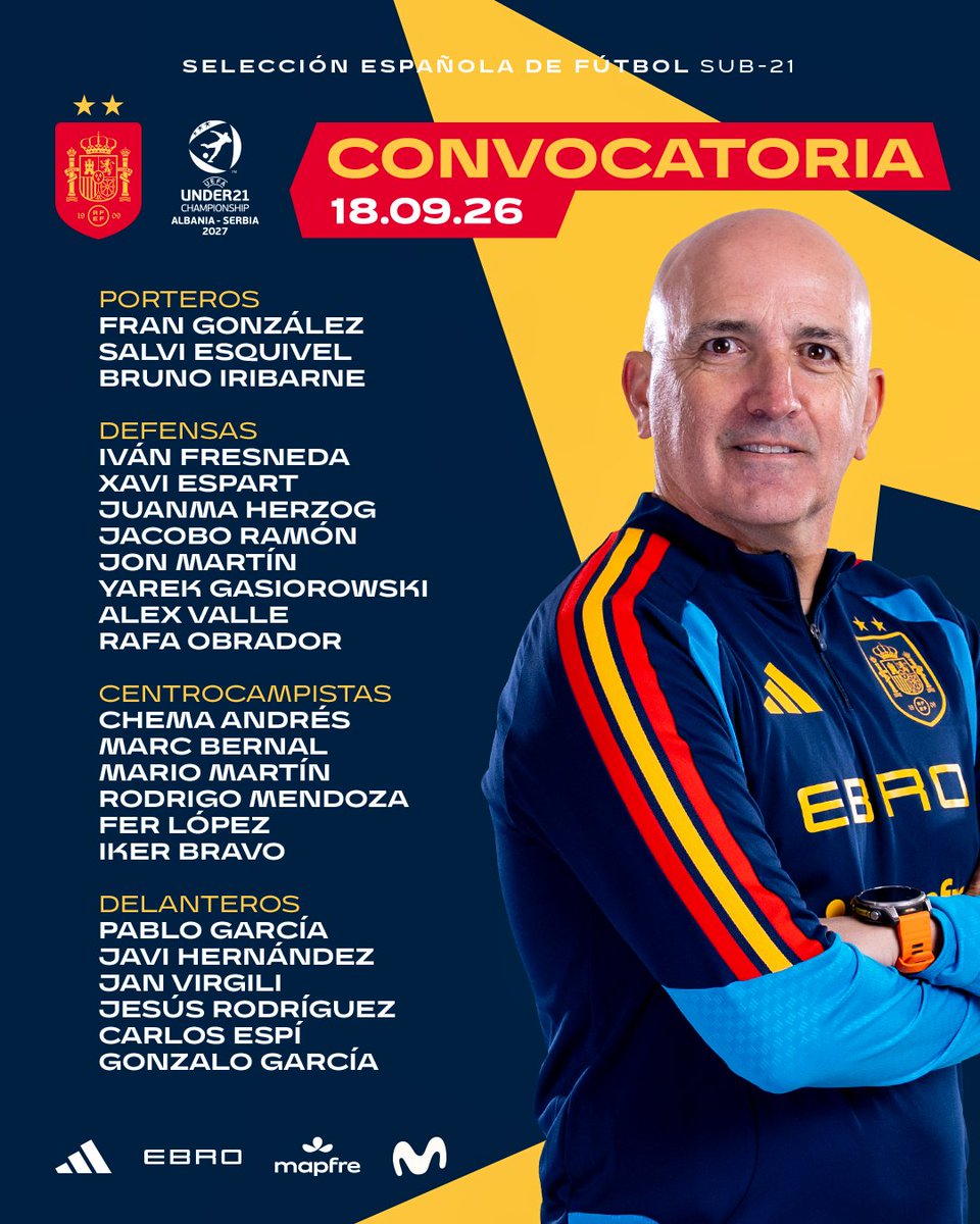 MadridXtra's tweet photo. 🚨 OFFICIAL: Carlos Espí called up by Spain U21. https://t.co/Pj8YgJqVAd
