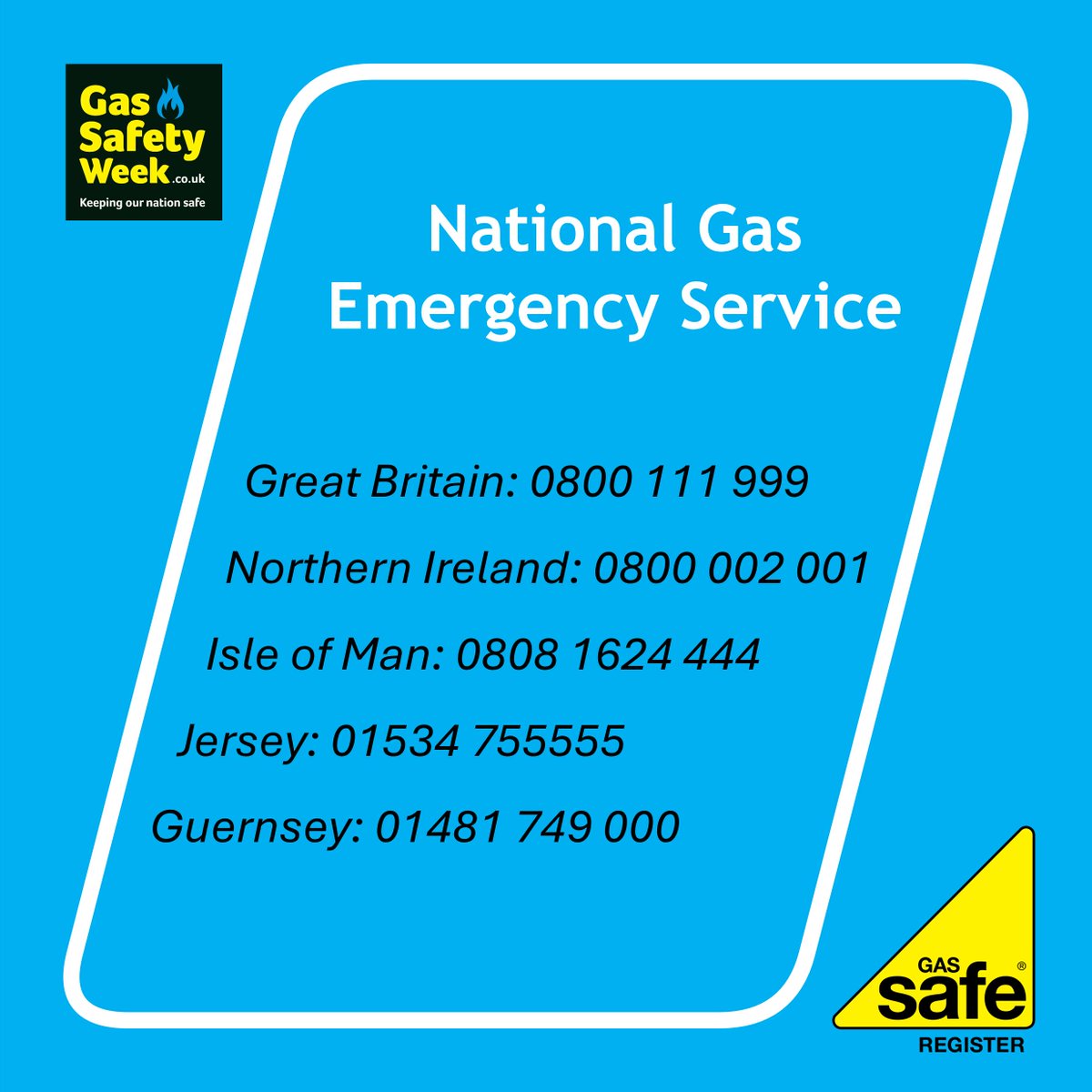 GasSafeRegister's tweet photo. Natural gas is odourless; a rotten-egg smell is added to help you detect a leak. If you smell gas:
✅ Turn off the gas
✅ Open doors &amp; windows and go outside
✅ Call the Gas Emergency number for your area
❌ Don’t operate electrical switches 
❌ Don’t smoke or ignite anything https://t.co/gvE95AsOHv