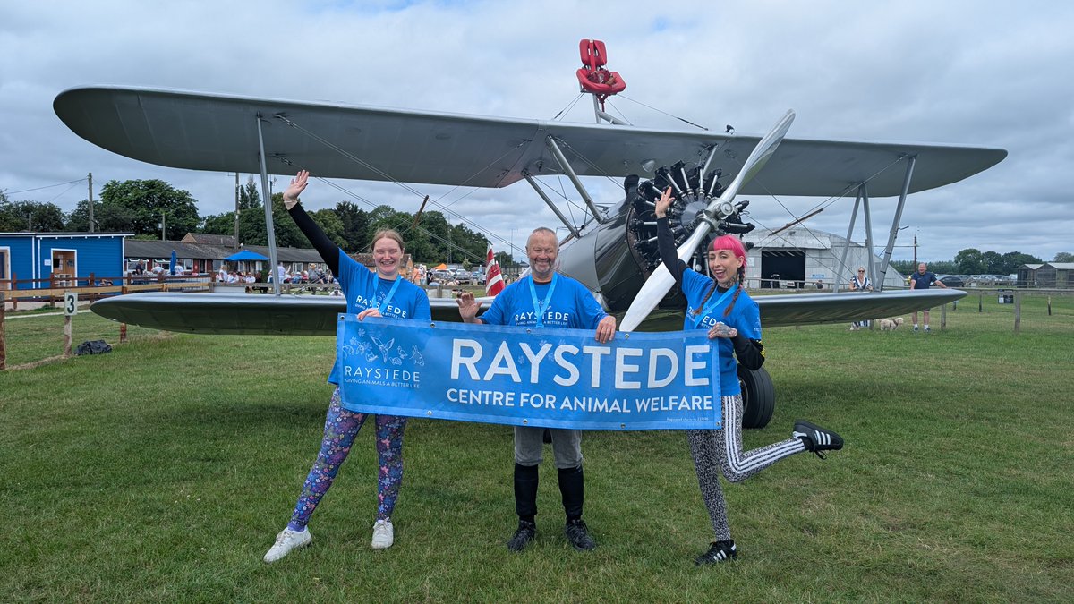 Raystede's tweet photo. Wishing the best of luck to our amazing #TeamRaystede fundraisers as they take on our Wing Walk challenge this weekend! 🛩️

They will be soaring through the skies this Saturday 19 September, all to raise vital funds for injured and unwanted animals in need. Thank you!🐾 https://t.co/1teAg32Ptb