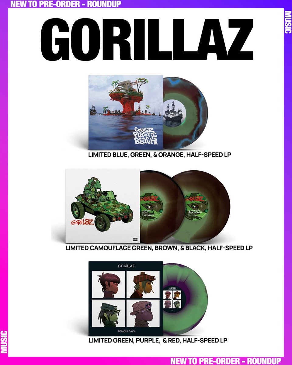 hmvtweets's tweet photo. Here's the latest titles to pre-order!

Link here | https://t.co/58GrDQ50T2

#teddyswims #jamesmarriot #gorillaz https://t.co/vYxm364YjA