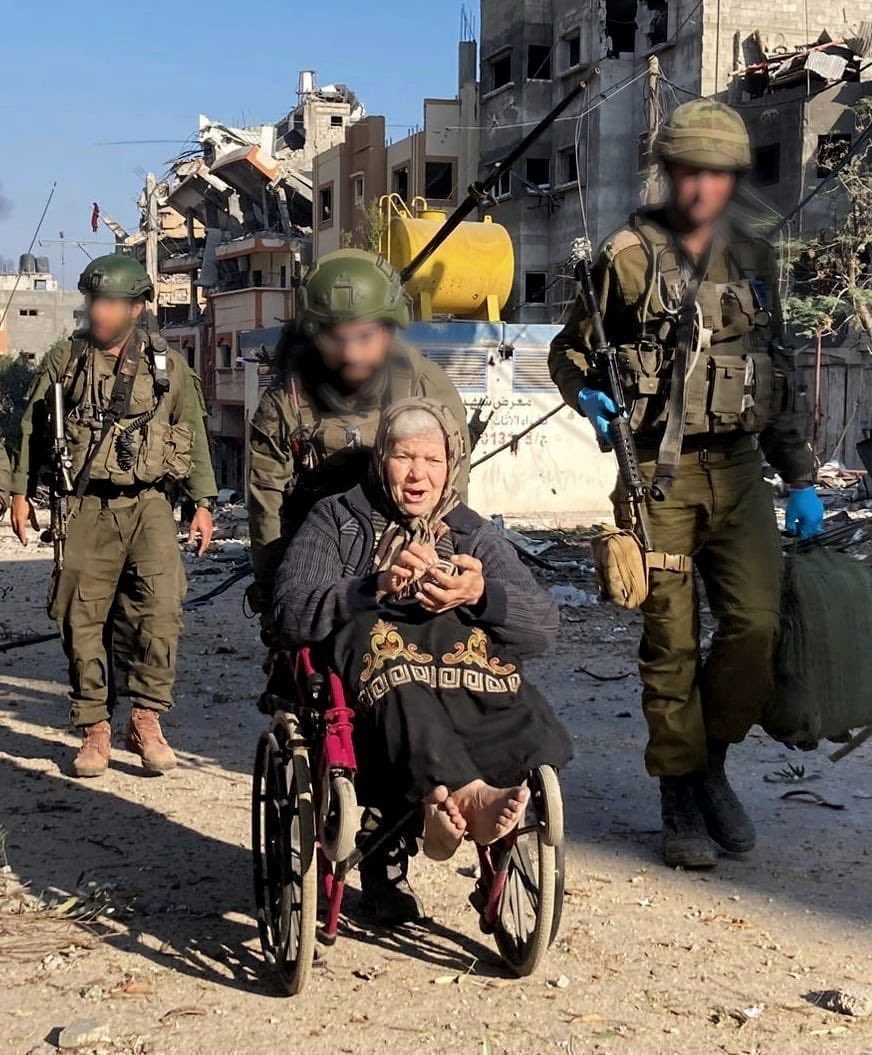 RamAbdu's tweet photo. BOMBSHELL: As part of a propaganda campaign over the past two days, the Israeli army circulated an old photo claiming its soldiers had helped an elderly Palestinian woman in Rafah, southern Gaza.

Now, an Israeli investigation reveals a very different story: an officer from the Nahal Brigade’s 50th Battalion shot and killed the elderly Palestinian woman.