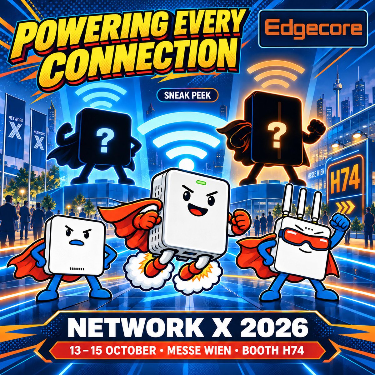 EdgecoreWiFi's tweet photo. Something is waiting in the shadows. 👀
Meet the Edgecore Wi-Fi lineup and get a sneak peek at what’s next at Network X 2026.
https://t.co/0LhSqO2TXC

📅 13–15 October
📍 Messe Wien
📌 Booth H74
#NetworkX2026 #EdgecoreWiFi #FullStackSolution https://t.co/qacGGPhi3Z