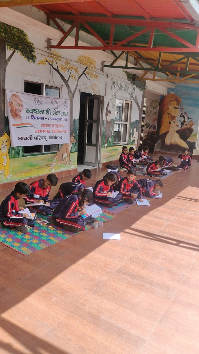 ntlcantt's tweet photo. A drawing competition was organized for the students of Dr. A.P.J. Abdul Kalam Cantt Primary School on the theme “Swachhata Hi Seva.”
#SwachhataHiSeva2026 #SwachhBharat #NainitalCantt #SwachhataSankalp https://t.co/ZgztLLHkvQ