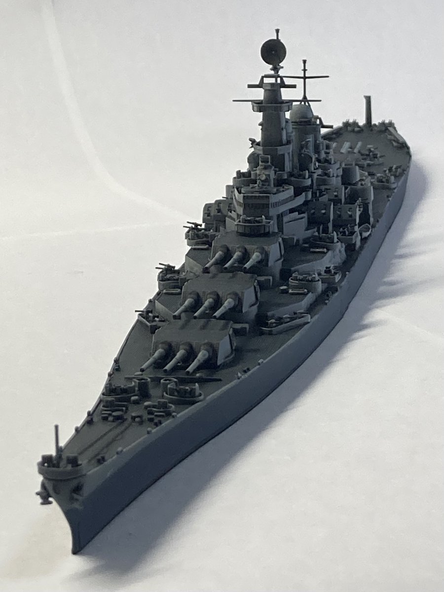 MMW_miko's tweet photo. 超アイオワ級戦艦.....完成です！（？）

#架空艦 https://t.co/kZuRVHKEuy