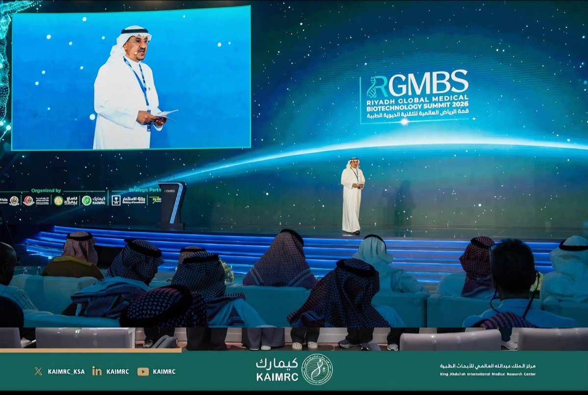 Alaskar98's tweet photo. لم تكن #قمة_الرياض_العالمية_للتقنية_الحيوية_الطبية 2026 مجرد مساحة للحوار، بل انعكاسا لطموح #السعودية المتسارع في تحويل المعرفة والابتكار إلى أثر حقيقي.

ما شهدناه من حضور علمي وشراكات نوعية يجسد مستهدفات الاستراتيجية الوطنية للتقنية الحيوية ورؤية السعودية 2030، ويؤكد ما يحظى به قطاع البحث والابتكار من دعم وتمكين من قيادتنا الرشيدة.

شكرًا لكل من أسهم في تنظيم وإنجاح هذه القمة.

تنتهي القمة، ويبدأ أثرها، ويواصل فريق وعلماء #كيمارك وشركاؤه دورهم في توطين #التقنية_الحيوية الطبية الابتكارية وتحويل الطموح إلى أثر مستدام.
القادم أهم، والعمل يبدأ الآن.
@kaimrc_ksa 
@rgmbs 
@InvestSaudi