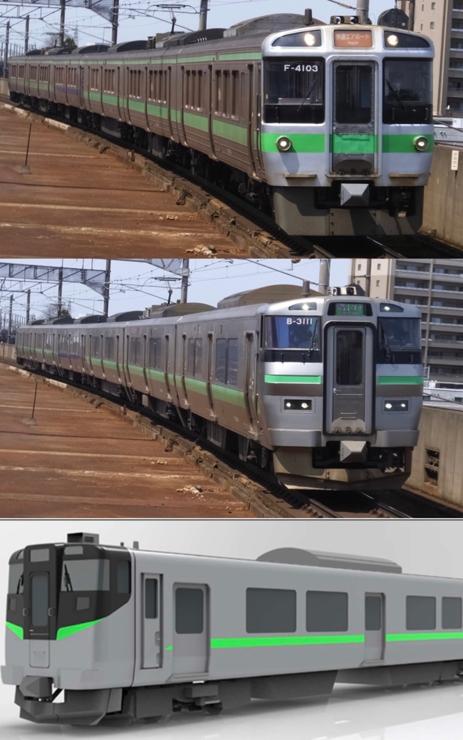 kokutetsu_430's tweet photo. [快速エアポート 現状の運用と編成数]
快速エアポート編成　14運用

721-3000,4000 計5編成
733-3000,4000 計15編成

14編成＋予備(余剰)6編成
Fビレッジ開業等による利用増見込みかつ721を完全に置き変えるとなると6編成導入は妥当かと https://t.co/LmOKubgmym