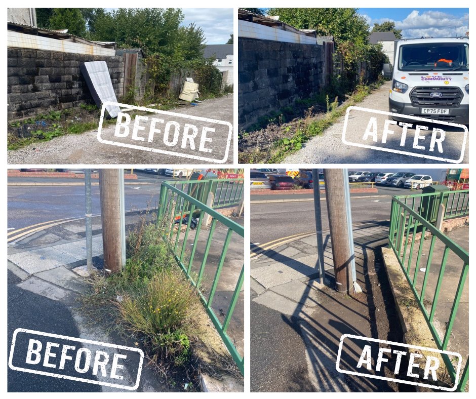 WolvesCouncil's tweet photo. 💚 Council’s Love Your Community: Neighbourhood Team has been bringing some extra care and attention to Blakenhall this week 
🌻 12-month pilot project will cover areas all across the city, improving cleanliness, safety &amp; appearance + increasing pride. 
Next week: Bilston North. https://t.co/FXTCJoj0jK