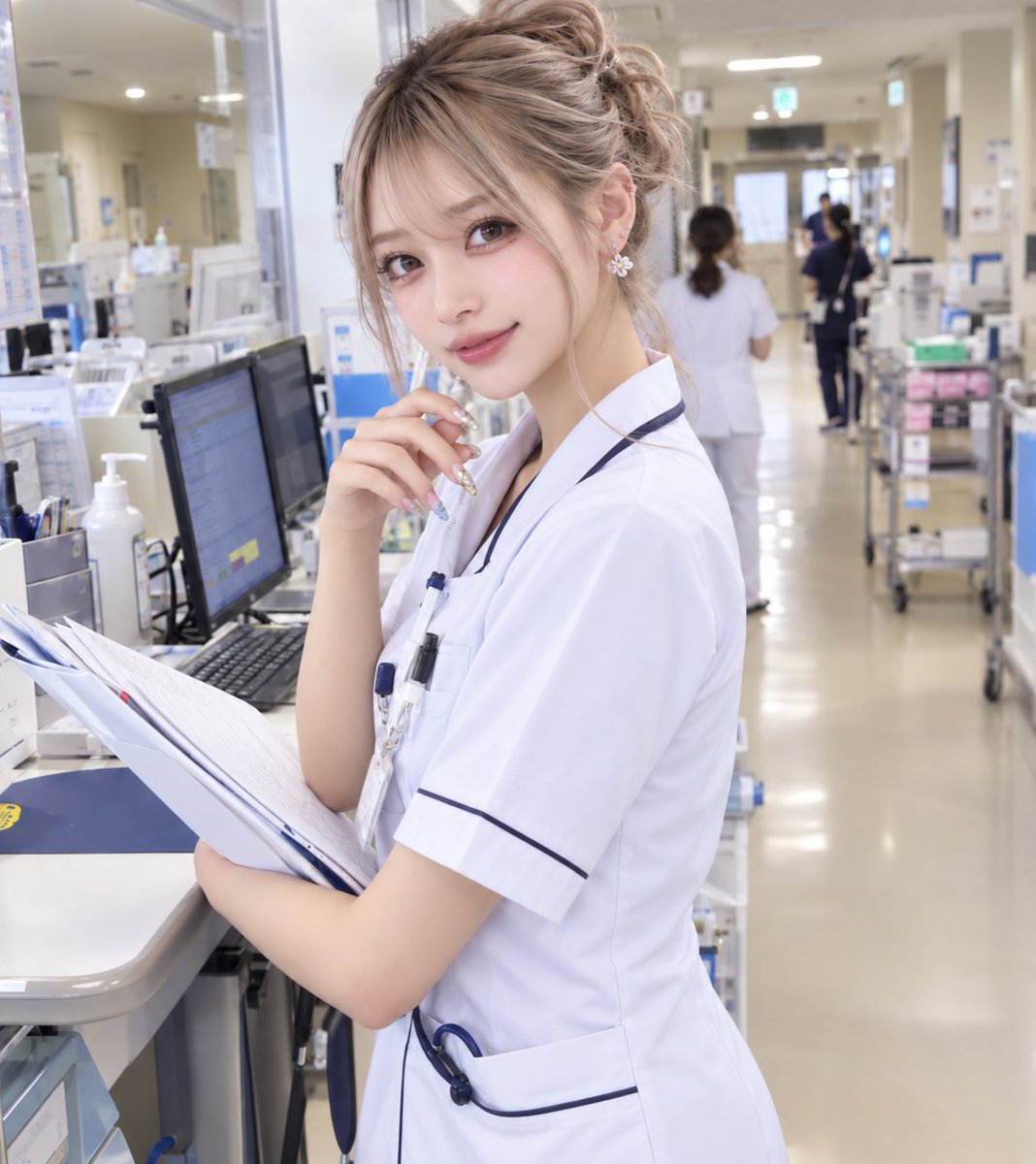 usami_yori's tweet photo. 看護師だけど、、

ネイルできない
髪色も自由にできない
ピアスも難しい
好きなメイクで働けない

この仕事してる限り
ずーっと見た目に制限あるって考えると、

それだけで結構
看護師辞めたくなる理由になるよなあ？🥹 https://t.co/elKBfpeuRR