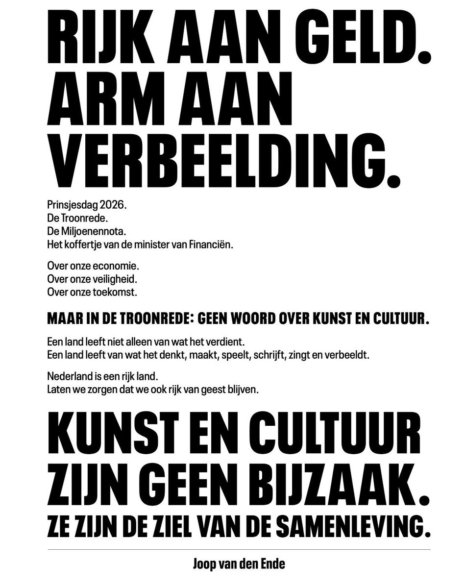JohanBakker14's tweet photo. Kunst is geen bijzaak. https://t.co/IDUAsCgTfe