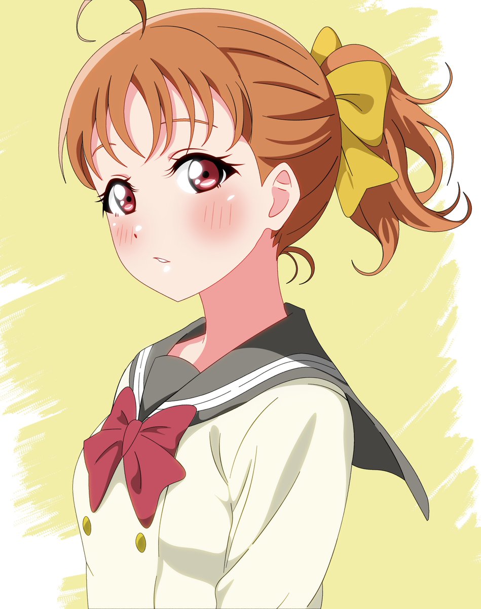 sakura_apple_7's tweet photo. ポニーテール千歌 https://t.co/v8PNTj6VOH
