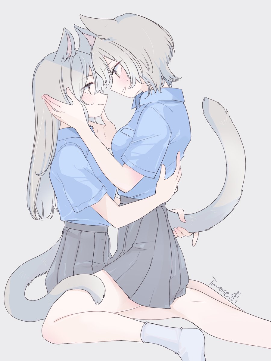 inutose's tweet photo. 夏を惜しむ。

 #青シャツけも耳百合 https://t.co/bLQb6UvtS5