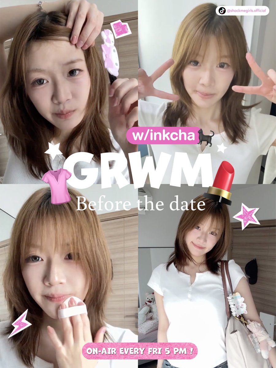 shockmegirls's tweet photo. (💄💘) GRWM Before the Date! | With #InkchaBNK48

📍https://t.co/M0ZYvvI6Pl

ก่อนออกไปเดทวันนี้ ขอเวลาเตรียมตัวแป๊บบบ 🪞 มาดูกันว่าอิ๊งชาจะเลือกลุคไหน แล้วคนที่รออยู่จะว่ายังไงน้าา 👀

#ShockMeGirlsTH
#รักช็อตใจยัยช็อตฟีล
#BNK48 https://t.co/CnmFRaYPEd