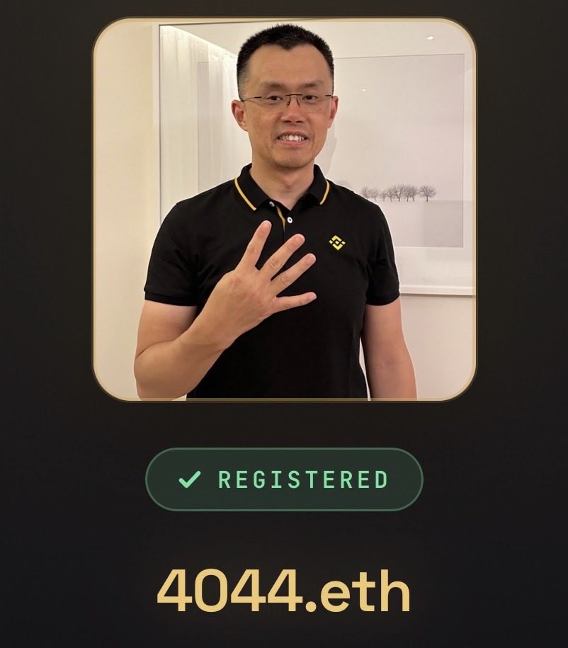 aziz__eth's tweet photo. GM frENS ☕️ 

Just grabbed 4044.eth 🥂
40 deep in the #10KClub now.

How many you got and what’s your favorite #ENS number? https://t.co/YRgUOiwxIQ